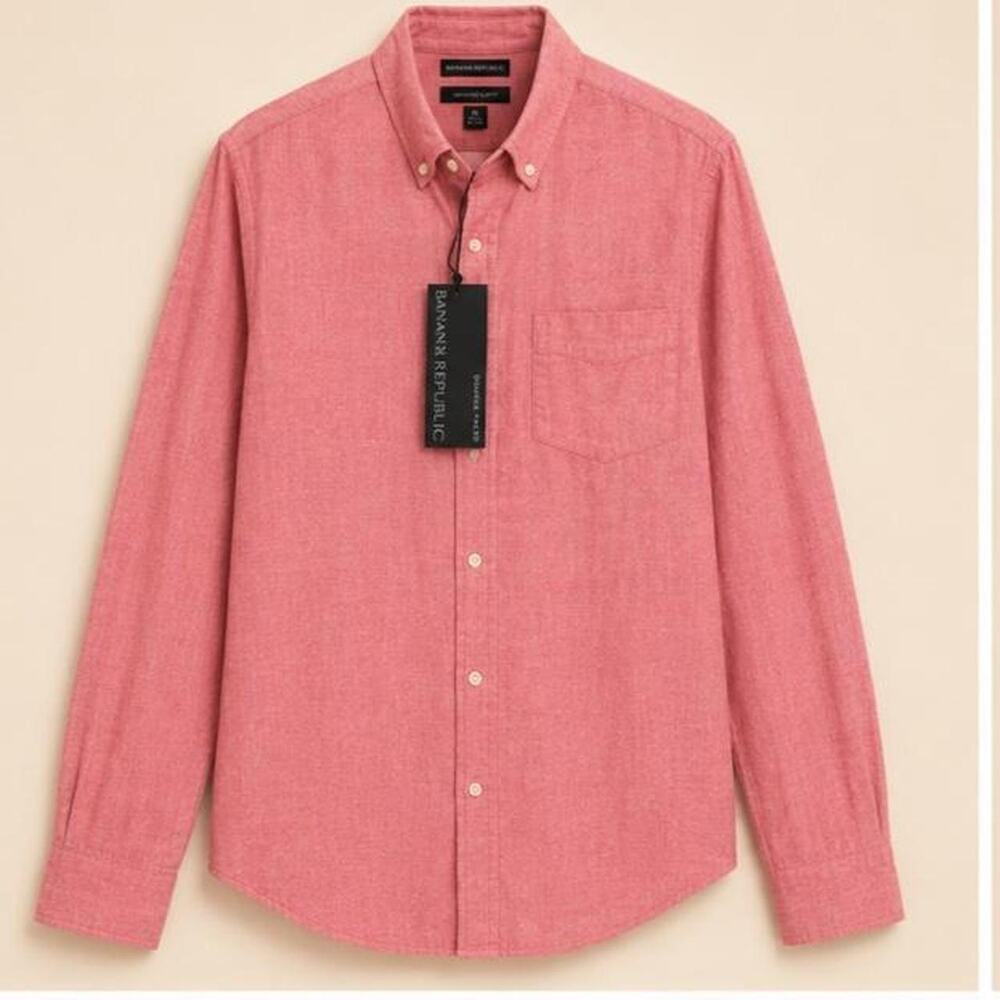 Nwt banana republic untucked slim fit, shirt, medium
